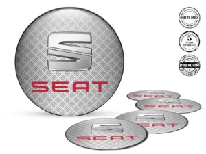 Seat Insignias de Rueda Edición Emblemas Premium para Autos